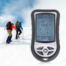 8 in 1 Handheld Electronic Navigation Compass Multifunction Digital Altitude Gauge Thermometer Barometer For Outdoor Hiking Camp 2024 - buy cheap