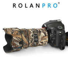 Rolanpro-capa de proteção para lente de câmera, camuflagem, para nikon afs 24-70mm f/e ed vr, luva de proteção 2024 - compre barato