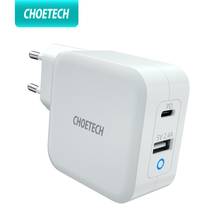 CHOETECH GaN Charger 65W PD Fast Charger 4.0 3.0 dual port usb c charger For IPhone 12 Tablet Laptop Macbook Pro Xiaomi Samsung 2024 - buy cheap