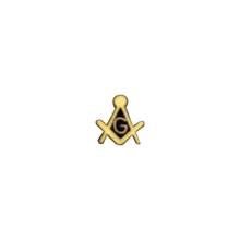 Золотые маленькие булавки для лацканов Masonic с компасом и квадратным вырезом, Подарочные значки с клатчем-бабочкой, 5 мм 2024 - купить недорого
