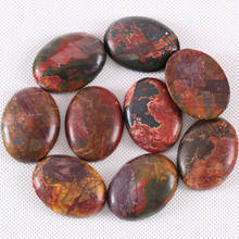 Natural Stone Beads Red Picasso Jaspe Oval Cabochon CAB 30x40mm Semi-precious Stones Fit Handmade Jewelry Women Men 1PC K1687 2024 - buy cheap