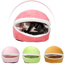 Camas extraíbles con forma de hamburguesa para gato, casa suave desmontable a prueba de viento, nido para mascotas, cama para gato, escondite, moño de hamburguesa, cama para gato 2024 - compra barato