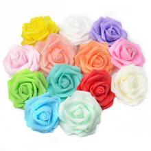 10Pcs 7cm Artificial PE Foam Rose Flowers Heads For Wedding  Home Decorations DIY Scrapbooking Wreath Garland Cheap Flower 2024 - buy cheap