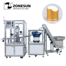 Zonesun-máquina automática de estampado en caliente de superficie Servo, prensa de transferencia térmica de tapa de botella, máquina de estampado en caliente de alta velocidad 2024 - compra barato