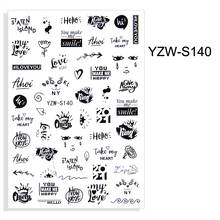 2021 New 3D Nails Sticker Art Letters Adhesive Nail Designer Cool Sliders Decals Decorations Manicure Accessories 2024 - buy cheap