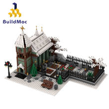 Buildmoc Christmas Winter Village City Train Santa's Sleigh Reindeer Sets Building Blocks Gingerbread's House Bricks Toys Gifts 2024 - buy cheap