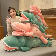 Dinosaurio de peluche de tamaño grande para niña y niño, muñeco de peluche de dinosaurio de dibujos animados suave, almohada de novio, regalo de cumpleaños 2024 - compra barato