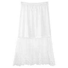 Кружевная юбка-трапеция с эластичной резинкой на талии 2024 - купить недорого