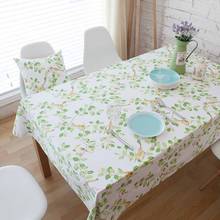 Toalha de mesa adiabático com estampa de pássaros, toalha de mesa decorativa em algodão para fotografia, à prova de poeira, banquete 2024 - compre barato