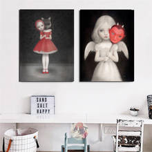 Home Decor Nicoletta Ceccoli Canvas Print Doll Poster Girl Painting Modern Fairy Tale World Wall Art Office Fish Modular Picture 2024 - buy cheap
