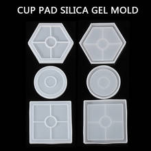Round Square Hex Shape Coaster Pad Mold Silicone Resin Coaster Casting Molds DIY Epoxy Resin Clay Crafts Tools 3pcs/set 2024 - buy cheap