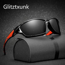 Glitztxunk, модные поляризационные спортивные солнцезащитные очки для мужчин и женщин, классические дизайнерские ретро квадратные очки для вождения и путешествий, мужские солнцезащитные очки 2024 - купить недорого