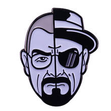 Broche de Metal Breaking Bad Duality Walter White Heisenberg, broche de Metal, decoración estética fresca 2024 - compra barato