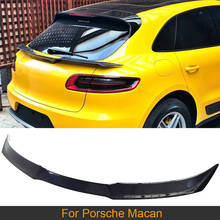 Car Rear Trunk Spoiler Wing For Porsche Macan 2014 - 2017 Rear Trunk Boot Lip Wing Middle Spoiler Carbon Fiber 2024 - buy cheap