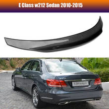Углеродное волокно задний багажник спойлер для Mercedes W212 E Class 4-дверный седан E250 E300 2010-2015 2024 - купить недорого