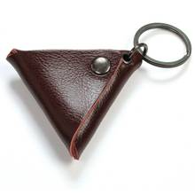 Leather Electric Guitar Pick Holder Folk Pop Guitar Plectrum Case Bag Keyring 2024 - buy cheap