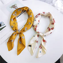 70*70cm2020 New Small Fox Scarf Small Scarf Women's All-match Korean-Style Work Professional Scarf Scarf 2024 - buy cheap