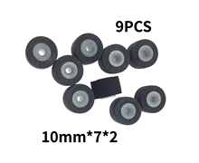 9pcs 10mm*7*2 vintage retractor press belt pulley deck audio pressure recorder cassette deck pinch roller tapemusic  Stereo 2024 - buy cheap