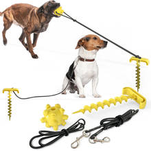Cuerda de tracción portátil para perro, pelota de juguete multifunción, práctica, para entrenamiento, suministros para mascotas 2024 - compra barato
