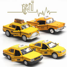 Lada samara miniature metal auto model 1:32 mini yellow ford Dodge vaz oyuncak model taxi car children boys classic toys gift 2024 - buy cheap