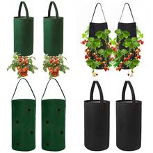 2Pcs Plant Pot Garden Strawberry Tomato Hanging Grow Planter Bags Plant Pot Container Garden Tools Grow Bags for Plants 2024 - buy cheap