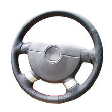 DIY de cuero genuino protector para volante de coche para Chevrolet Lova Aveo Buick Excelle Daewoo/proteger volante de dirección 2024 - compra barato