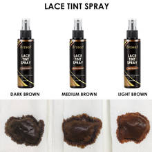 100ml Lace Tint Spray for lace Wigs and Dark Brown Middle Brown Light Brown Lace Tint spray For Closures, Wigs And Closure Front 2024 - buy cheap