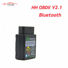 Mini ELM327 V2.1 Bluetooth HH OBD Advanced OBDII OBD2 ELM 327, escáner de diagnóstico de coche, lector de código, herramienta de escaneo, gran oferta 2024 - compra barato
