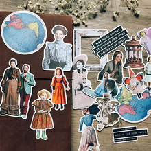 19PCS Vintage Ephemera Stickers DIY Scrapbooking Album junk journal Diary week Happy Planner Decoration Stickers 2024 - buy cheap