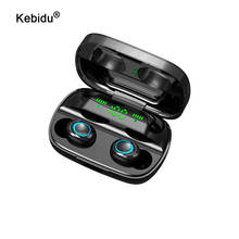 Auriculares inalámbricos S11 TWS con Bluetooth 5,0, cascos deportivos con Control táctil, cancelación de ruido y micrófono, batería externa de 3500mAh 2024 - compra barato