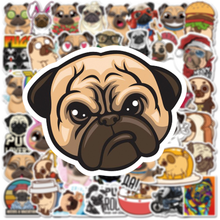 Pegatinas de dibujos animados de animales para niños, calcomanías de perro Shar Pei para monopatín, guitarra, ordenador portátil, equipaje, coche, grafiti divertido, 10/50 Uds. 2024 - compra barato