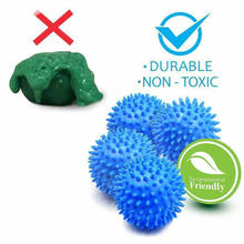 2pcs  Washing Tools PVC Laundry Ball Eco-Friendly Clothes Reduce Drying Time Reusable Fabric Softener Clean Home Gadgets 2024 - buy cheap
