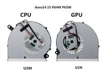 New Laptop/Notebook CPU/GPU Cooling Fan For Gigabyte Aero14 P64W Aero15 15X V8 X9 Y9 RP64W RP65W BS5005HS-U2M BS5005HS-U2N 2024 - buy cheap