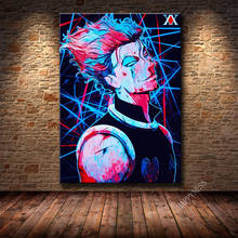 Póster de lienzo de Anime HunterxHunter Hisoka para dormitorio de niños, pintura de lienzo para sala de estar, decoración artística para el hogar 2024 - compra barato