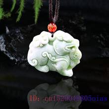 Jade Pixiu Pendant Chinese Amulet Fashion Necklace Women Charm Accessories Tiger Carved Natural Jewelry Gifts 2024 - buy cheap