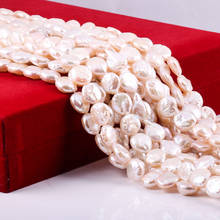 Cuentas sueltas de perlas de agua dulce con botones de 36 Cm para pulsera, pendiente, collar, accesorio de joyería artesanal de costura 2024 - compra barato