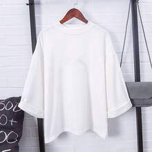 Harajuku moda Kpop Camiseta algodón de mujer T camisa elegante estilo coreano camisas de talla grande de verano Camiseta femenina 2024 - compra barato
