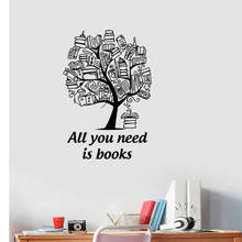 Autocolante de vinil para parede, livro de citação inspiradora autocolante decoração de arte para casa, escola e sala de aula 2024 - compre barato