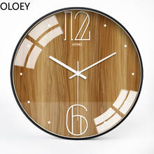 Creative Large Wall Clock 3d Silent Living Room Wood Nordic Modern Bedroom Big Clocks Wall Home Decor Kitchen Clock Digital 2020 2024 - buy cheap