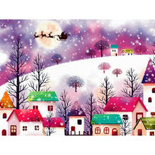 Handmade Diamond Painting New Arrivals Landscape Picture Rhinestones Diamond Mosaic Full Display Winter Scenery Cross Stitch 2024 - buy cheap