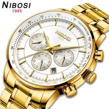 NIBOSI Quartz watch men top brand luxury gold wristwatches men's business wrist watches sport waterproof clock Relogio Masculino 2024 - buy cheap