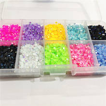 Diamantes de imitación de resina brillante, joyas planas para decoración de uñas, 3mm, 10000 Uds. 2024 - compra barato