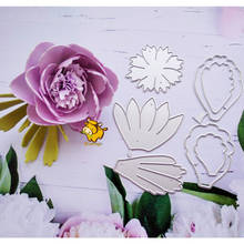 Chinese Rose Flower Cut Dies Metal Template for Embossing Stencil DIY Paper Album Gift Card Making Scrapbooking New Dies 2020 2024 - buy cheap