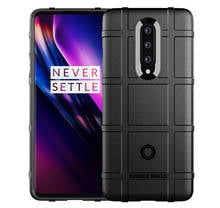 Carbon Fiber Silicone Phone Case For Oneplus 8 Case 6.55 inch Rugged Armor Shock Absorption Shockproof For Oneplus8 1+8 Case 2024 - buy cheap