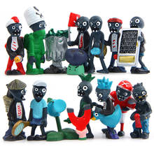 16pcs/lot Plants vs Zombies Figure PVZ Plants and Zombies PVC Magnet-shroom Snow Pea Action Figures Toys Dolls Home Decor 2024 - buy cheap