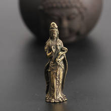 Colgante pequeño de Curio, bronce chino, budismo, kwan-yin Guan yin Boddhisattva 2024 - compra barato