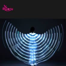 Ruoru Belly Dance Led Isis Wings Carnaval Chrismas club Party Adult kids Belly Dance Angle Wings Costume Egypt Glowing Led Wing 2024 - buy cheap