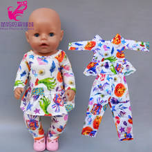 Одежда для кукол 18 дюймов, бриджи в виде монстра для новорожденных 43 см, кукольная Пижама, одежда, подарок для девочек 2024 - купить недорого
