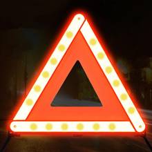 Warning Sign Folding Sturdy ABS Car Warning Triangle Emergency Reflector for Parking Parking Safety Sign with Rubber Foot 2024 - buy cheap