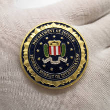USA Department Of Justice Gold Commemorative Coins American FBI Metal Challenge Coin 2024 - buy cheap